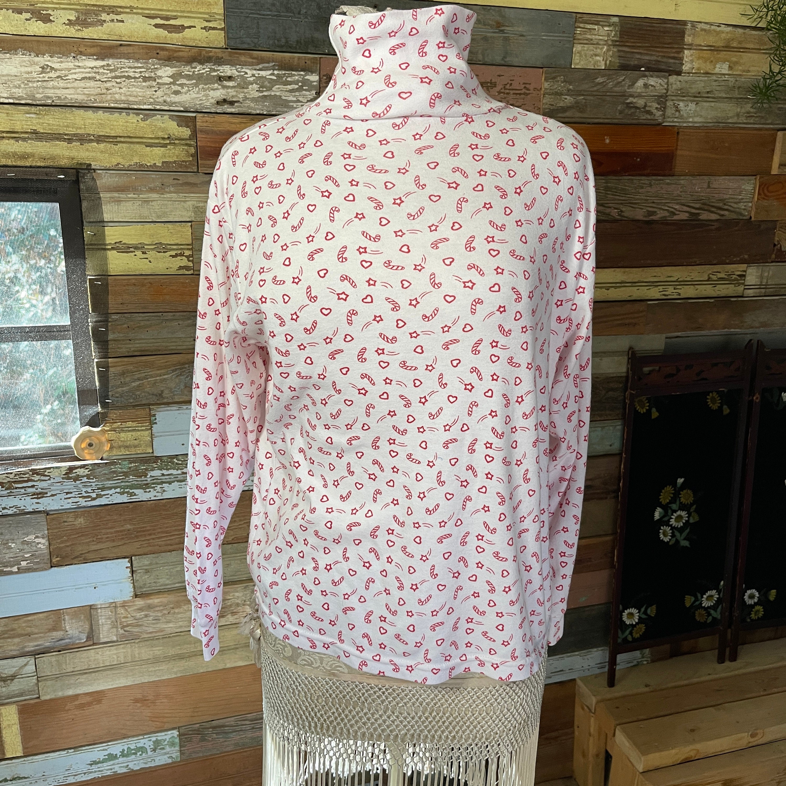 Ugly Christmas Shirt M Holiday Print 