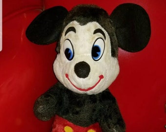 Vintage 1930s Mickey Mouse Doll 19" Plush California Stuffed Toys Mickey Early Disney Find