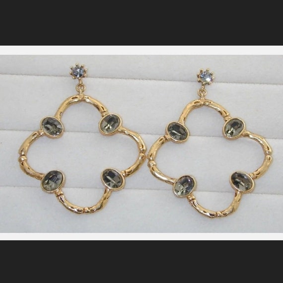 Vintage Gerard Yosca Earrings Designer Chandelier… - image 7