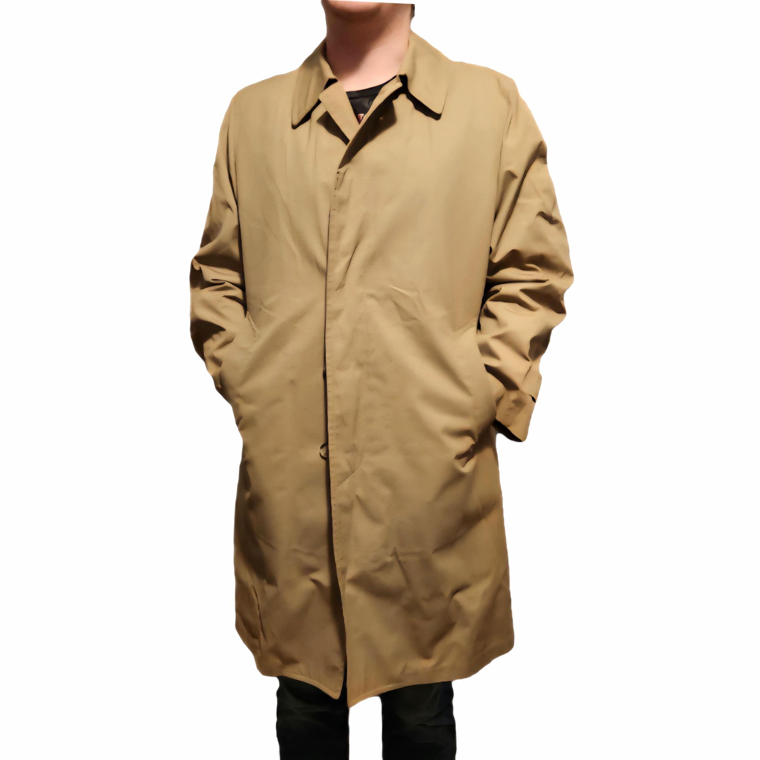 Vintage London Fog Maincoats Trench Coat Removable Lining 40 Reg