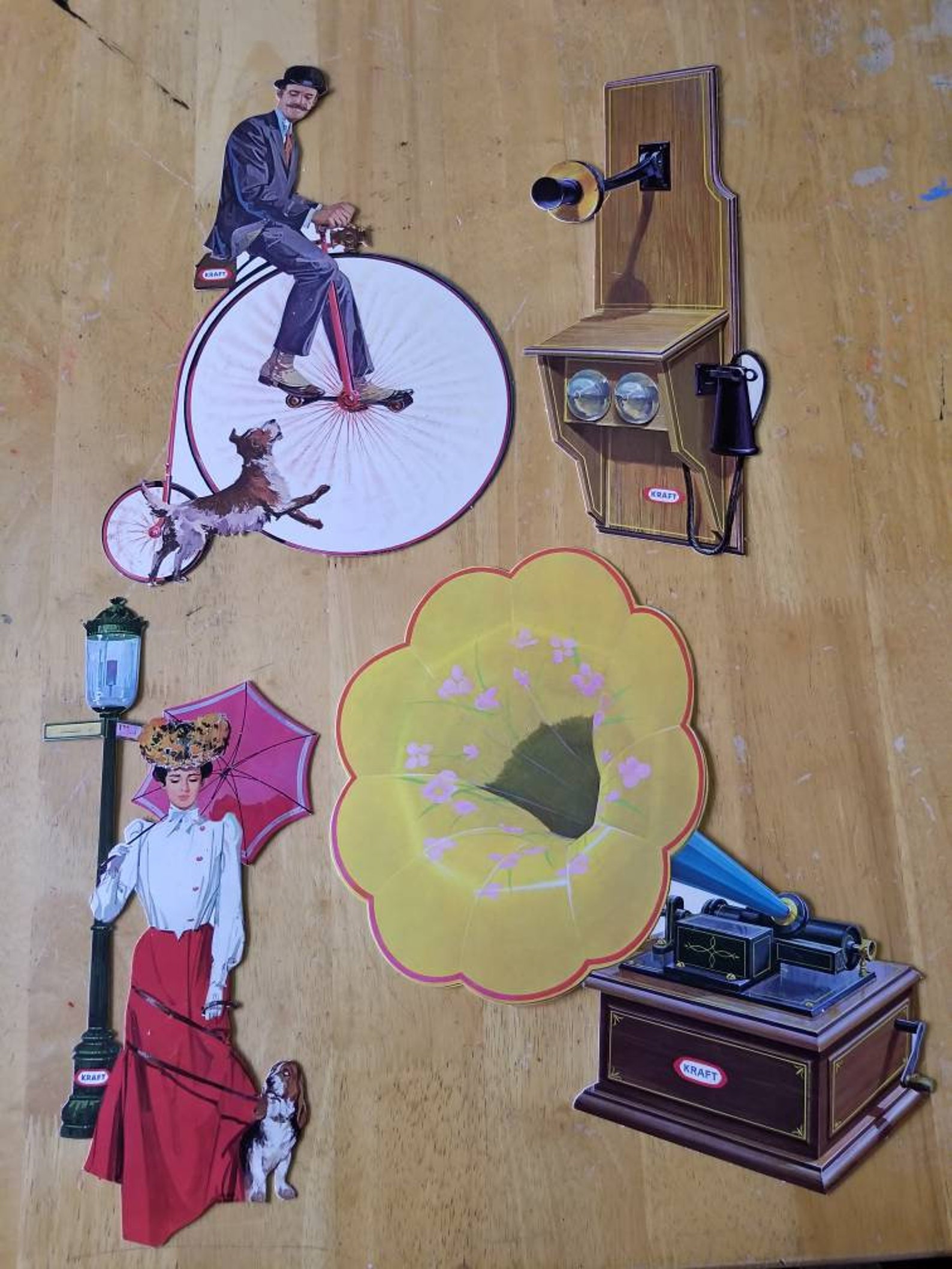 Vintage Die Cut Kraft Advertising Cut Outs Early Ad Displays Etsy UK