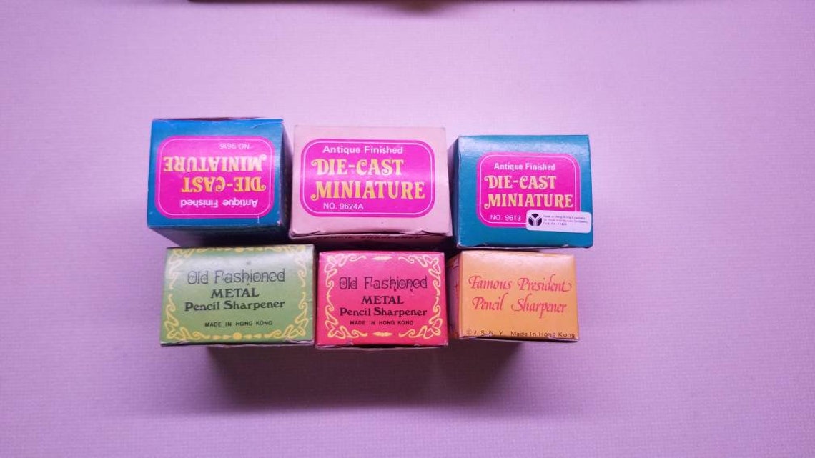 Vintage Collectible Die Cast Pencil Sharpener Miniatures YOU | Etsy