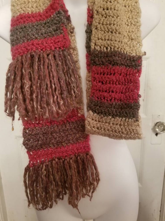 Extra Long Knit Scarf  Warm Cozy Simple Beautiful 