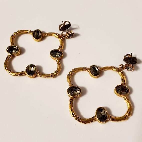 Vintage Gerard Yosca Earrings Designer Chandelier… - image 5