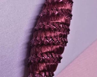 Antique Hatpin Large Victorian 5 7/8" Long Chocolate Brown Accessory Collectible Hat pin