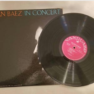Vintage Joan Baez In Concert 1962 Album Original Vinyl Record Folk Rock Classic LP