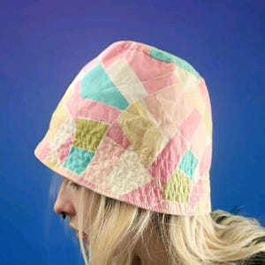 Vintage Emilio Pucci Firenze Bucket Hat Pastel Geometric Print One Size Pucci emilio bucket hat - Gem main image 4