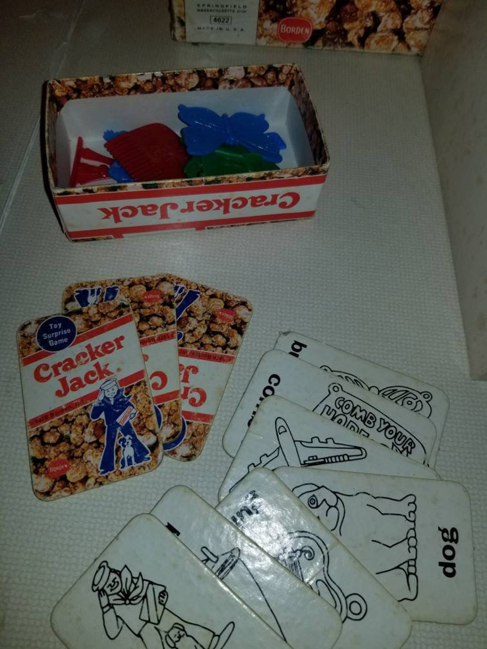 Vintage Cracker Jack Game Complete 1976 Board Game Matching Etsy