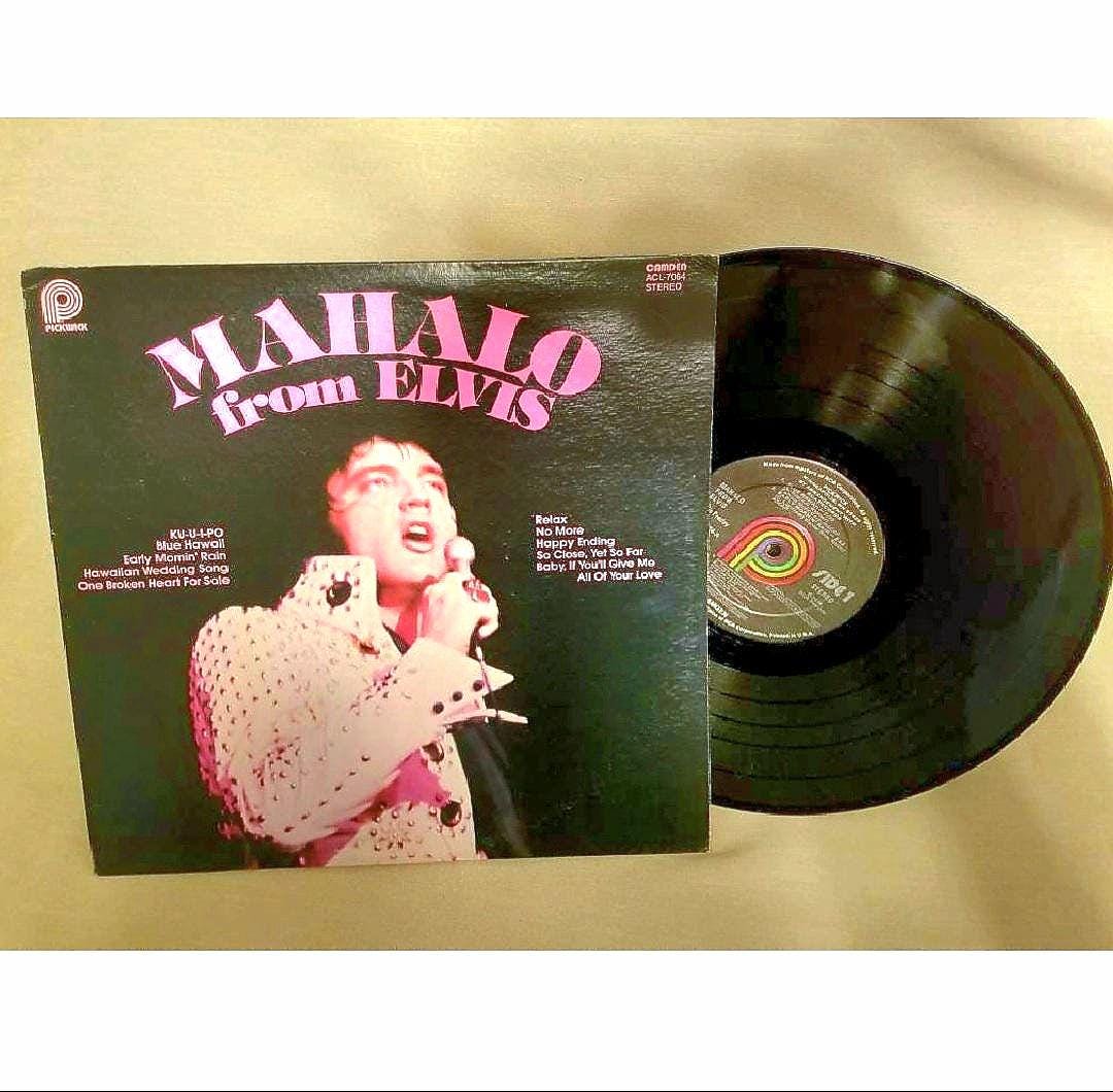 Mahalo from Elvis Original Vintage Vinyl Record 1978 Pickwick/Camden RCA