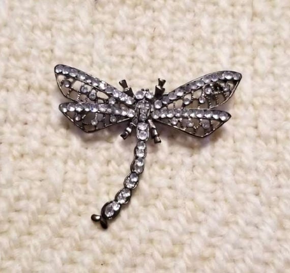 Broche Libellule WEVENI - Alliage & Cristal - Bijou Émail Pour Femme - Cadeau Fête, Mariage, Anniversaire - 7