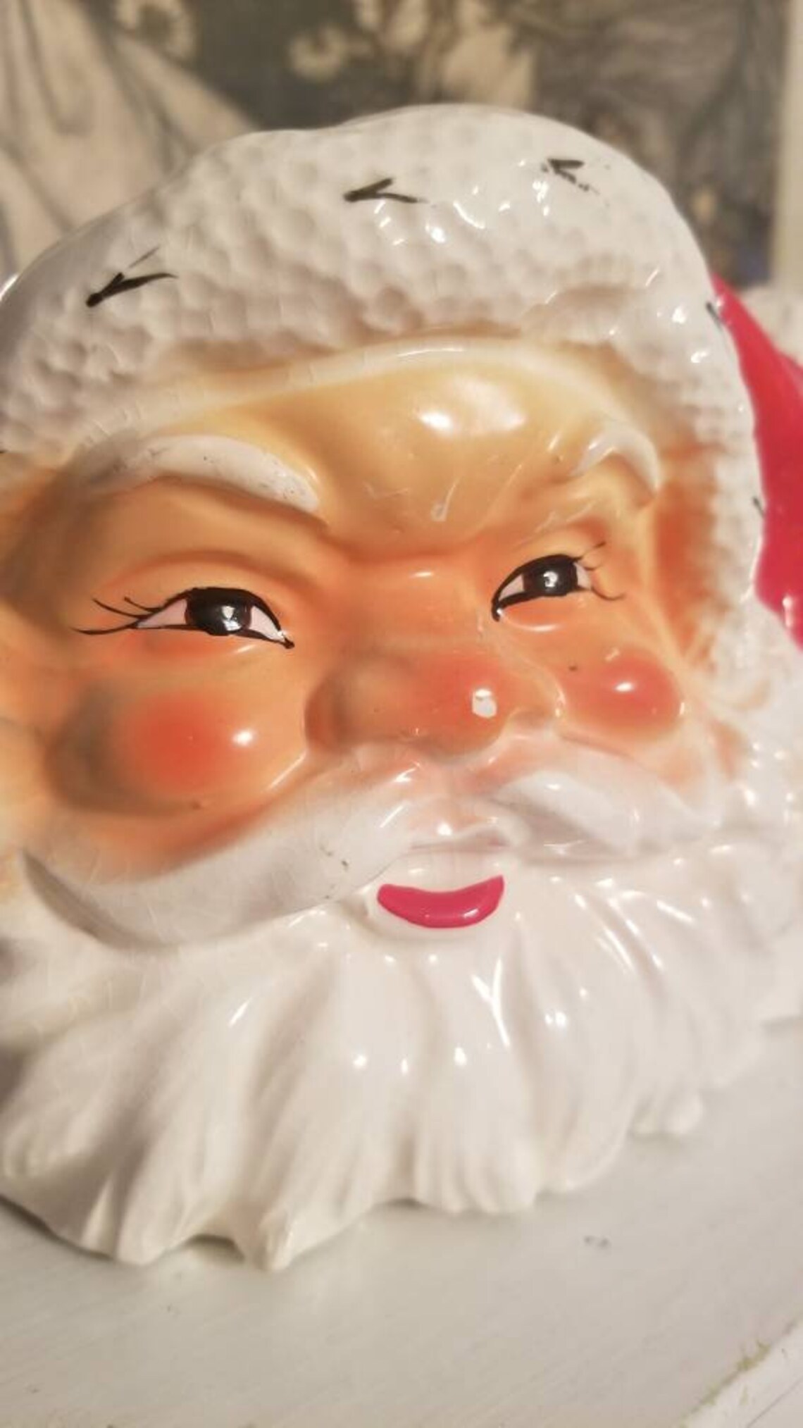 Vintage Santa Candle Holder Planter by EO Brody Beautiful Etsy