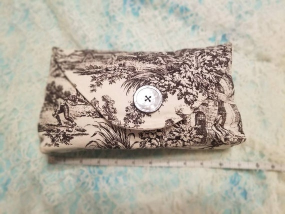 Vintage Clutch Handbag Black & White Purse Vintag… - image 5