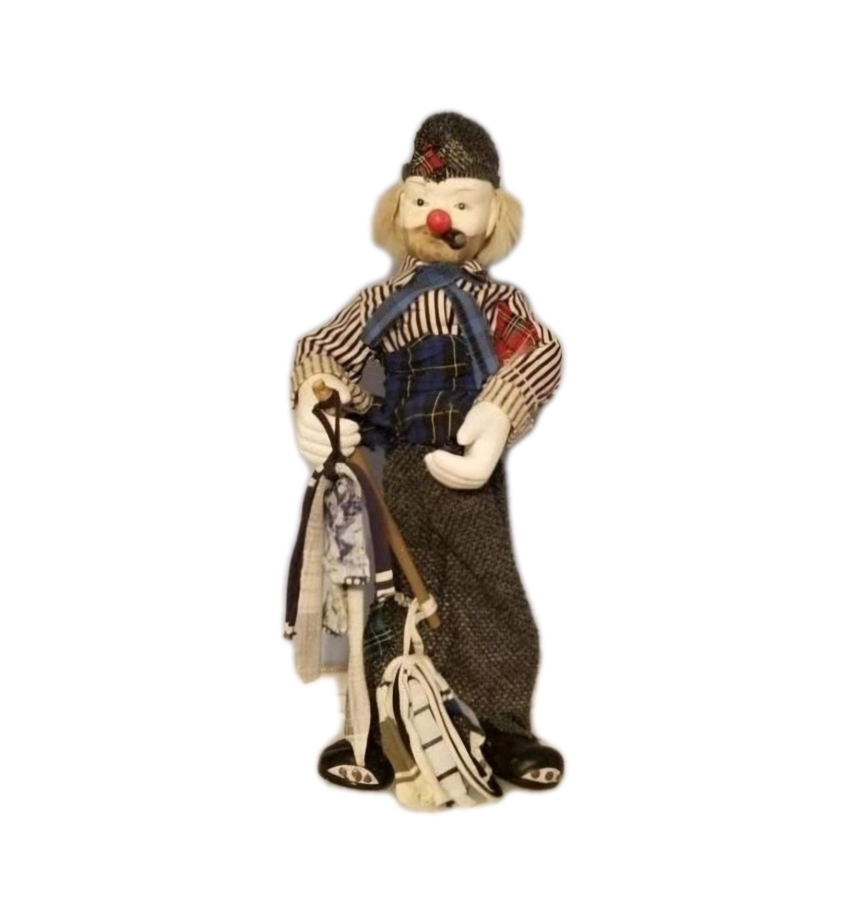 Vintage 1950s Emmett Kelly Clown Doll 17
