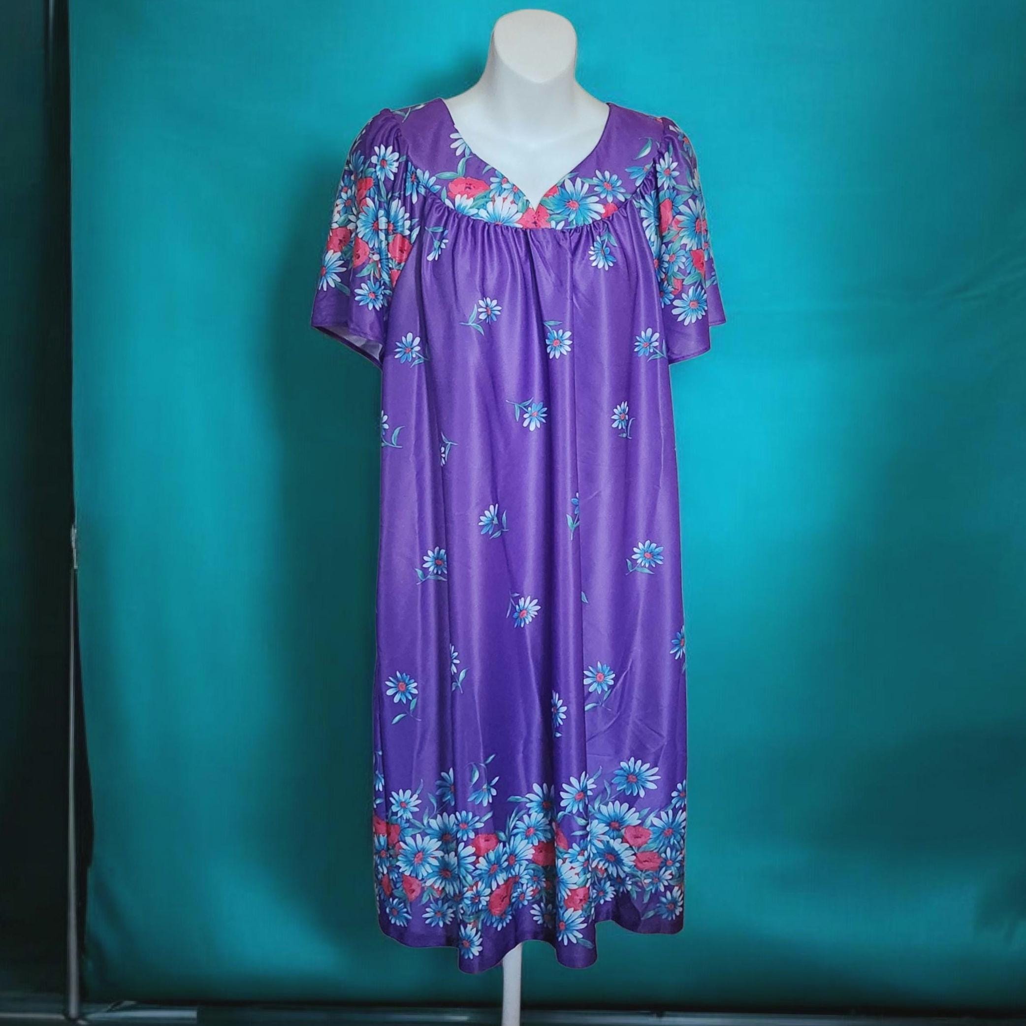 70s Moo Moo Dress - Etsy