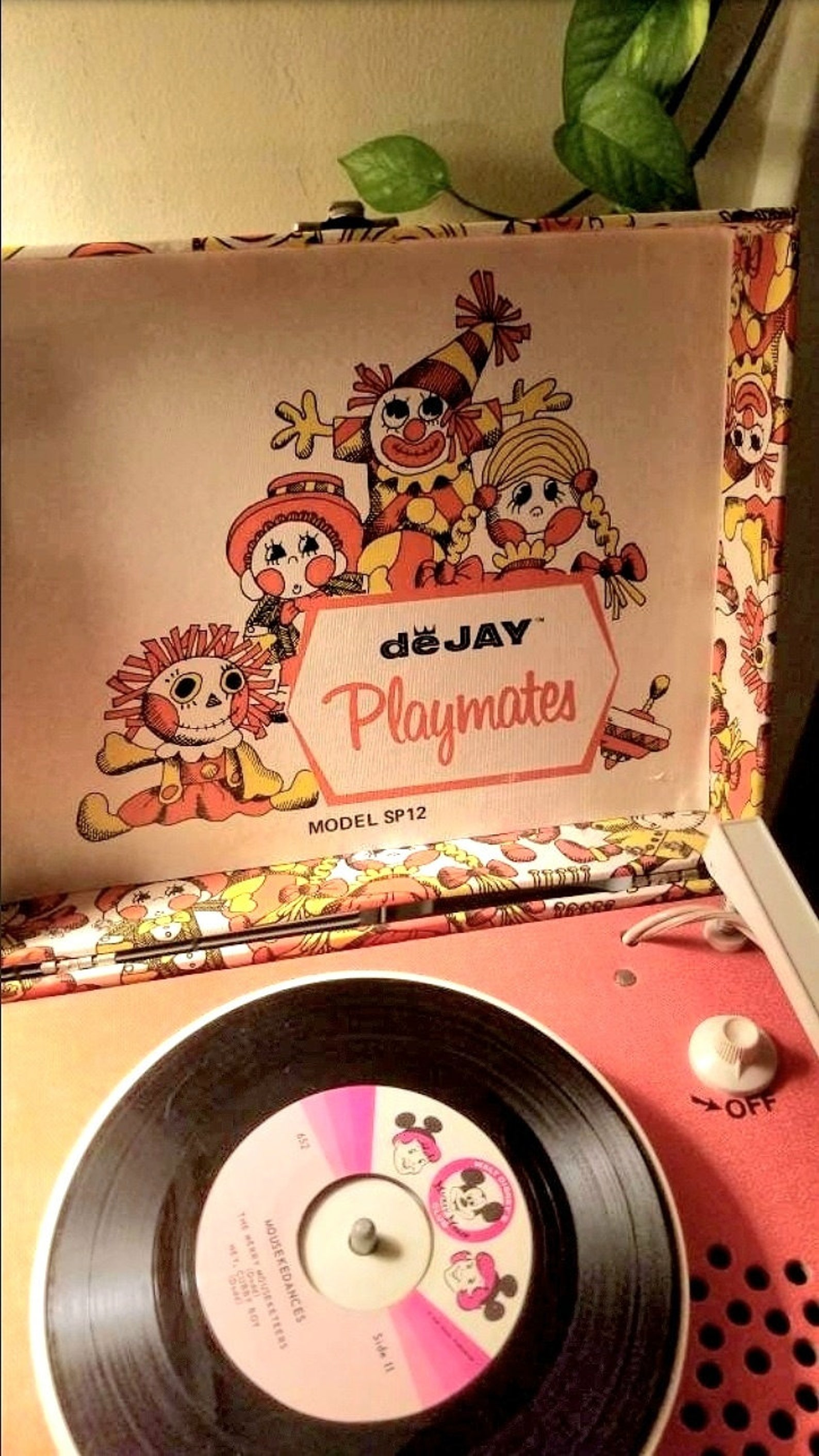 Vintage Dejay Playmates Record Player 33/45 RPM Portable Etsy