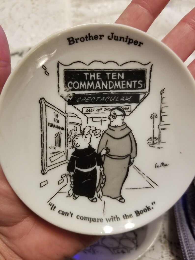 1958 Brother Juniper Collectible Plates Set of 3 Religious Etsy