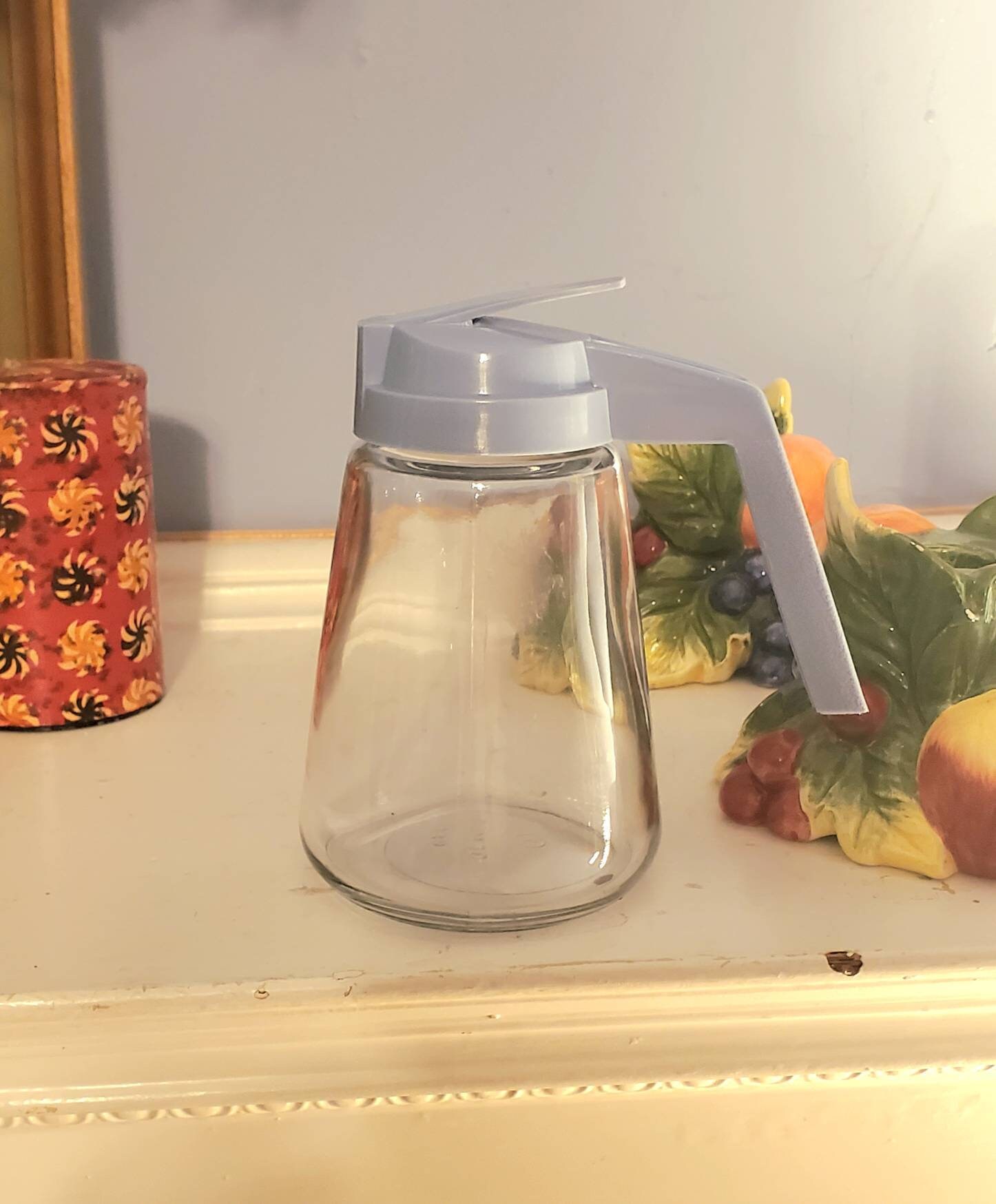 Vintage Gemco Glass Syrup Dispenser 12 Oz. Pitcher Mid Century Etsy