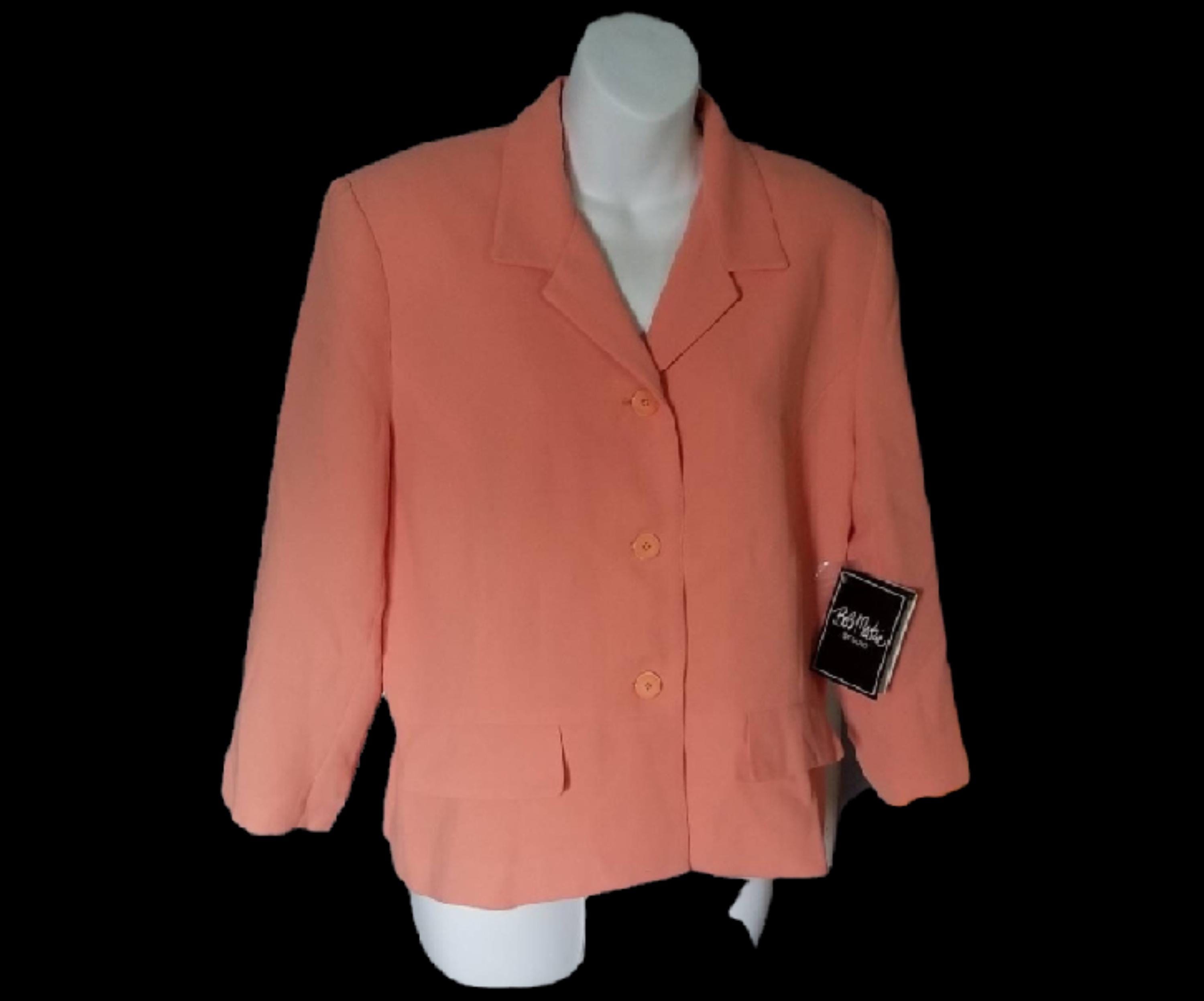 ジャケット JIL SANDER PEACH VISCOSE BLEND OVERSIZE BLAZER Vintage Jil Sander Jacket | Garmentory