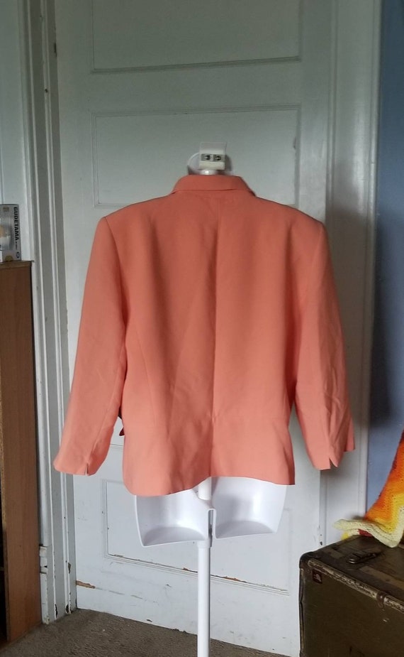 Bob Mackie Blazer Perfectly Peach Jacket Size 14 NEW With Tags