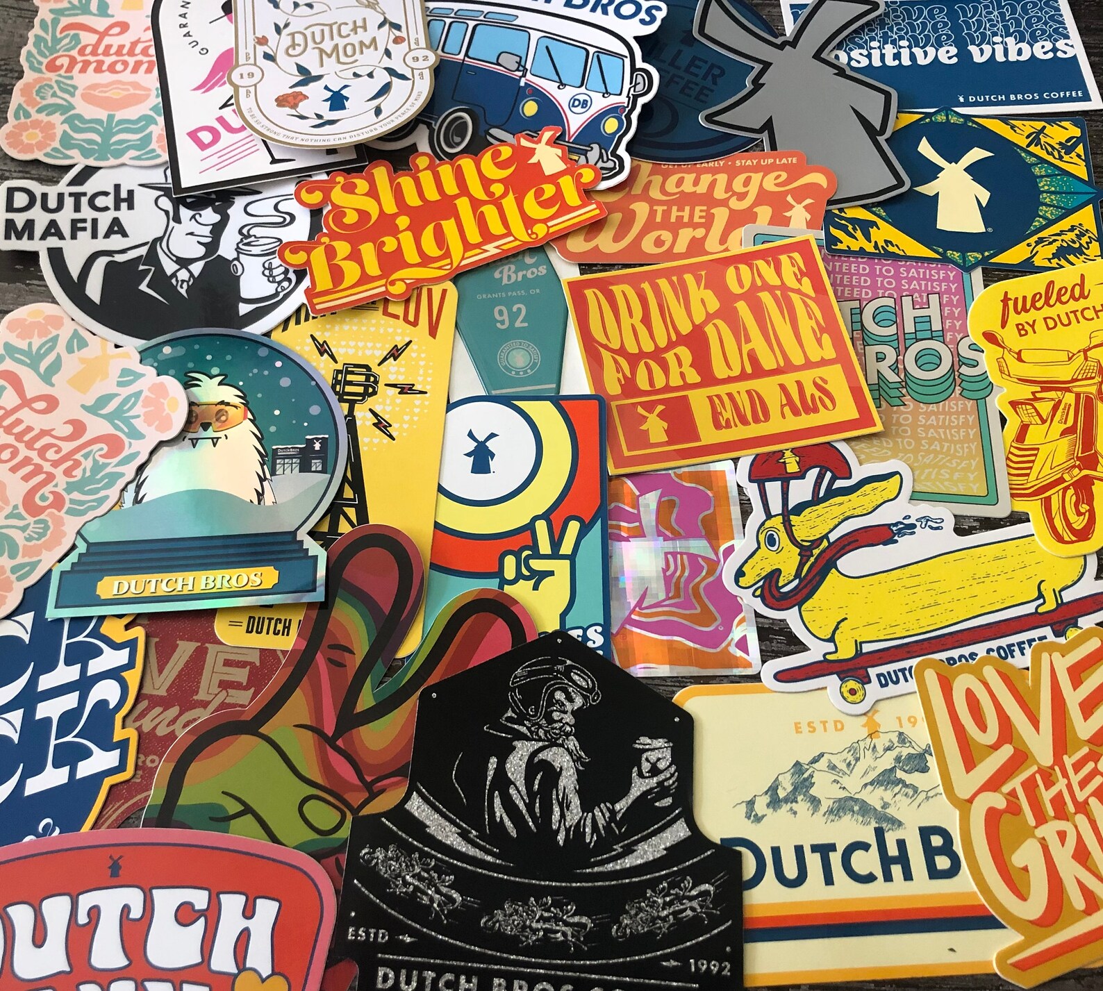 Dutch Bros Sticker Collection Etsy