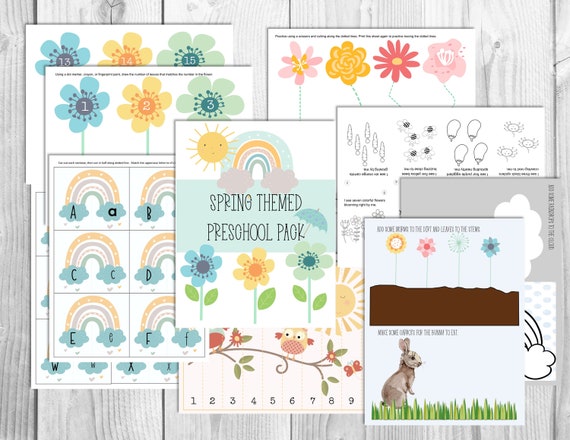 Preschool Printables Preschool Spring Themed Prints