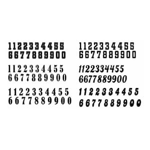 Heat Transfer Vinyl Iron On Number Set 0-9 DIY Applique Uniform Back To School Jersey Sports Numbers Ready To Press Numbers