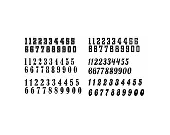 Iron On Number Set 0-9, DIY Applique - Uniform, Jersey, Sports