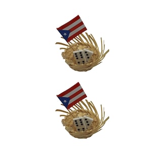Pack Of Mini 2&quot; Pava Straw Traditional Hats Dominos Puerto Rico Traditional Bottle Topper Jibaro Hats Party Favors Glass Bottle Not Included