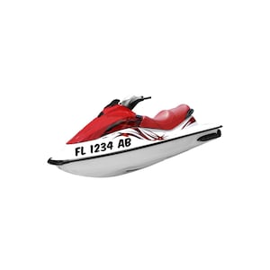 Custom Boat State Registration Numbers Pair Lettering Decals Vinyl Boat Jet Ski Watercraft Registration Vinyl Decal Stickers