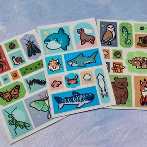 Dierenthema || Stickervellen natuur