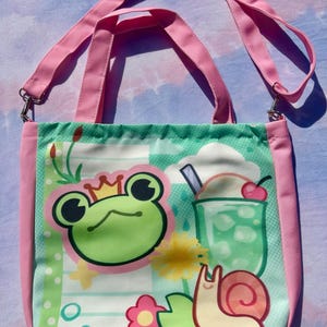 Prince the Frog || Zippered Tote bag