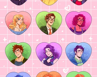 Stardew Bachelor y Bachelorette // Botones de corazón