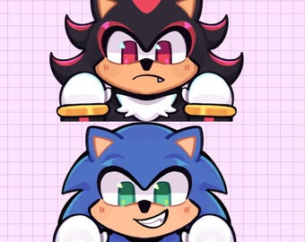 Sonic and Shadow || Car Decal/Peeker