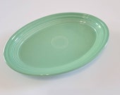 90 39 s Vintage Fiestaware Meadow Green 9 quot Oval Serving Platter