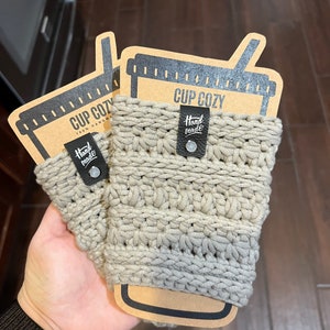 Handmade Crochet Cup Cozy Hot & Cold Drink Sleeve