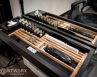 Barber Station | Barbershop Decor | Organizer Tray for Beard