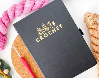 Crochet bullet journal | craft book | vegan leather