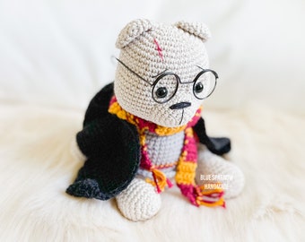 Crochet Bear Pattern | Amigurumi | Stuffed Animal | Wizard Bear | Plushie | Magical Animal | Children's Toy