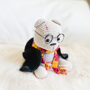 Crochet Bear Pattern | Amigurumi | Stuffed Animal | Wizard Bear | Plushie | Magical Animal | Children's Toy