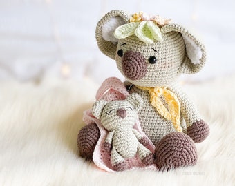 Crochet Koala Pattern | Koala Baby Joey | Newborn Animal |  Amigurumi | Toy |  Plushie | Digital PDF | Australian Animal | Knitting