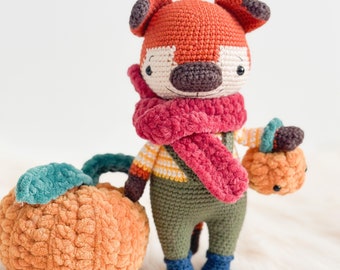 Crochet Fox Pattern | Farm Animal | Forest | Woodland | Pumpkin | Amigurumi | Toy |  Plushie | Digital PDF | Tutorial