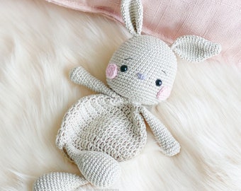 Crochet Bunny Lovey | Amigurumi Toy | Comforter blanket | Children's Gift | Kawaii | Digital PDF | Baby Gift | Rabbit