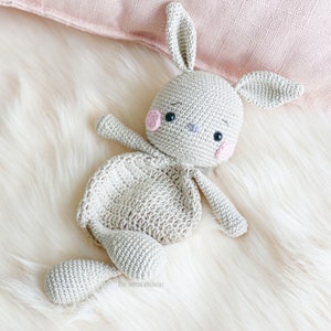 Crochet Bunny Lovey | Amigurumi Toy | Comforter blanket | Children's Gift | Kawaii | Digital PDF | Baby Gift | Rabbit