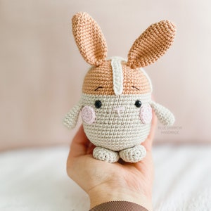 Crochet Hot Cross Bunny Pattern Rabbit Easter Bunny Hot Cross Bun Amigurumi Toy Plushie Digital PDF image 5