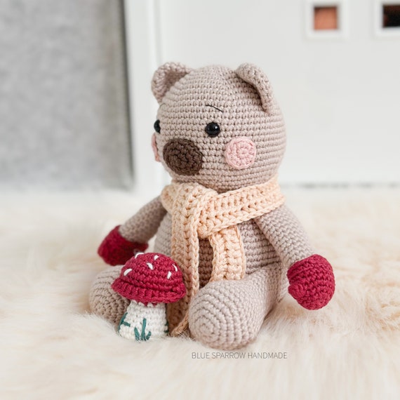 Crochet Pattern Oso Ganchillo Patrón De Ganchillo Oso De Otoño PDF Digital  Juguete Amigurumi Proyecto Hilo Hecho A Mano DIY