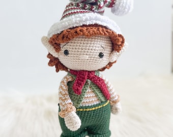 Crochet Christmas Elf Pattern: Amigurumi Toy (PDF Pattern)