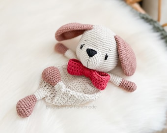 Crochet Dog Lovey Pattern: Amigurumi Puppy Comforter (Digital PDF)