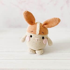 Crochet Hot Cross Bunny Pattern Rabbit Easter Bunny Hot Cross Bun Amigurumi Toy Plushie Digital PDF image 2