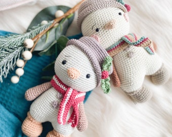Crochet Snowman | Amigurumi Toy | Christmas Pattern  | Children's Gift | Kawaii | Digital PDF | Xmas Time | Winter Wonderland