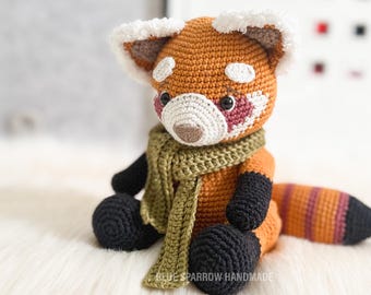 Crochet Red Panda Toy Pattern: Amigurumi Forest Animal (PDF Pattern)